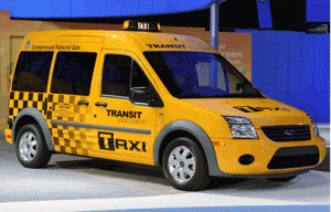 Taxi Cab Runs On Natural Gas In Chicago