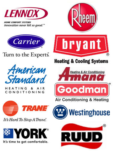 Heating and Air Conditioning Brands We Service
