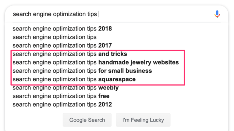 organic search results