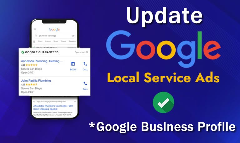 google local service ads update google business profile by january 2025