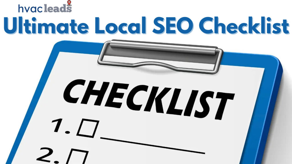 the ultimate local seo checklist for your hvac and plumbing business